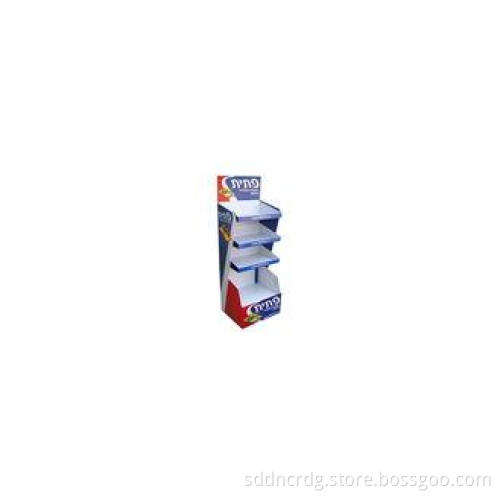 Unidirectional 4-Tiers Floor Display Stands , Promotional D